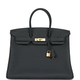 Hermes Birkin 35 Gris Misty Togo Gold Hardware - Thumbnail View 1