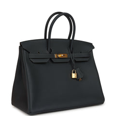 Hermes Birkin 35 Gris Misty Togo Gold Hardware