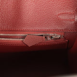 Hermes Birkin 25 Rouge H Togo Palladium Hardware - Thumbnail View 9