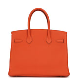 Pre-owned Hermes Birkin 30 Feu Togo Gold Hardware - Thumbnail View 4