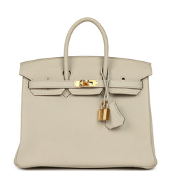 Hermes Birkin 25 Beton Togo Gold Hardware