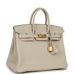 Hermes Birkin 25 Beton Togo Gold Hardware