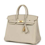 Hermes Birkin 25 Beton Togo Gold Hardware - Thumbnail View 5