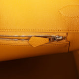 Pre-owned Hermes Birkin 35 Jaune Ambre Togo Palladium Hardware - Thumbnail View 9