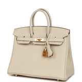 Hermes Birkin 25 Craie Togo Gold Hardware - Thumbnail View 5