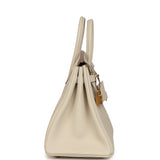 Hermes Birkin 25 Craie Togo Gold Hardware - Thumbnail View 3