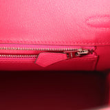 Hermes Birkin 25 Rose Mexico Shiny Porosus Crocodile Palladium Hardware - Thumbnail View 9