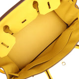 Pre-owned Hermes Birkin 30 Jaune de Naples Novillo Palladium Hardware - Thumbnail View 8