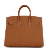 Hermes Birkin Sellier 25 Gold Epsom Gold Hardware - Thumbnail View 4