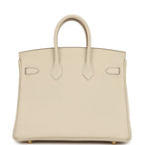 Hermes Birkin 25 Craie Togo Gold Hardware - Thumbnail View 4
