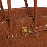 Hermes Birkin 25 Gold Togo Gold Hardware - Thumbnail View 7