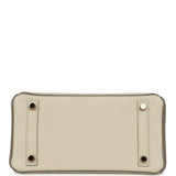 Pre-owned Hermes Special Order (HSS) Birkin 25 Beton and Gris Asphalt Togo Rose Gold Hardware - Thumbnail View 6