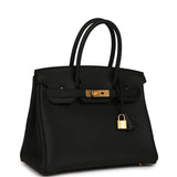 Hermes Birkin 30 Black Togo Gold Hardware - Thumbnail View 2