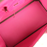 Hermes Birkin 25 Rose Shocking Matte Alligator Palladium Hardware - Thumbnail View 8