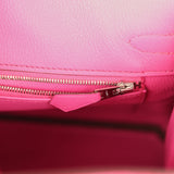 Hermes Birkin 25 Rose Shocking Matte Alligator Palladium Hardware - Thumbnail View 9