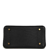 Hermes Birkin 25 Black Ostrich Gold Hardware - Thumbnail View 6