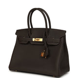 Hermes Birkin 30 Bai Brun Togo Gold Hardware - Thumbnail View 5