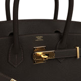 Hermes Birkin 30 Bai Brun Togo Gold Hardware - Thumbnail View 7