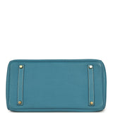 Vintage Hermes Birkin 35 Blue Jean Togo Gold Hardware - Thumbnail View 6