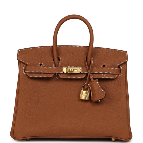 Hermes Birkin 25 Gold Togo Gold Hardware