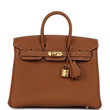 Hermes Birkin 25 Gold Togo Gold Hardware - Thumbnail View 1