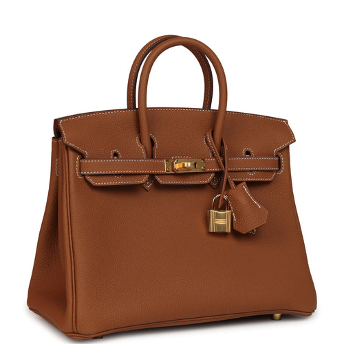 Hermes Birkin 25 Gold Togo Gold Hardware