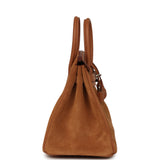 Pre-owned Hermes Birkin 25 Chamois Grizzly and Gold Swift Palladium Hardware - Thumbnail View 3
