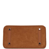 Pre-owned Hermes Birkin 25 Chamois Grizzly and Gold Swift Palladium Hardware - Thumbnail View 6