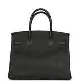 Pre-owned Hermes Birkin 30 Black Epsom Gold Hardware - Thumbnail View 4