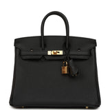 Hermes Birkin 25 Black Togo Gold Hardware - Thumbnail View 1