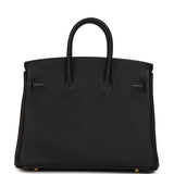 Hermes Birkin 25 Black Togo Gold Hardware - Thumbnail View 4