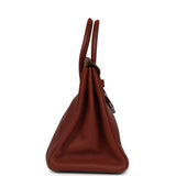 Pre-owned Hermes Birkin 35 Brique Togo Palladium Hardware - Thumbnail View 3