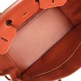 Pre-owned Hermes Birkin 35 Brique Togo Palladium Hardware - Thumbnail View 8