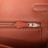 Pre-owned Hermes Birkin 35 Brique Togo Palladium Hardware - Thumbnail View 9