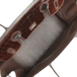 Vintage Hermes Birkin 30 Cocaon Shiny Niloticus Crocodile Palladium Hardware - Thumbnail View 7