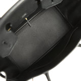 Pre-owned Hermes Birkin 30 Black Togo Permabrass Hardware - Thumbnail View 8