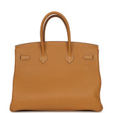 Pre-owned Hermes Birkin 35 Naturel Sable Togo Gold Hardware - Thumbnail View 4