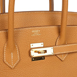 Pre-owned Hermes Birkin 35 Naturel Sable Togo Gold Hardware - Thumbnail View 7
