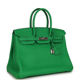 Pre-owned Hermes Birkin 35 Bambou Togo Palladium Hardware - Thumbnail View 2