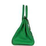 Pre-owned Hermes Birkin 35 Bambou Togo Palladium Hardware - Thumbnail View 3