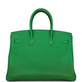 Pre-owned Hermes Birkin 35 Bambou Togo Palladium Hardware - Thumbnail View 4