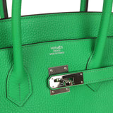 Pre-owned Hermes Birkin 35 Bambou Togo Palladium Hardware - Thumbnail View 7