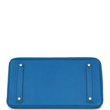 Pre-owned Hermes Special Order (HSS) Birkin 35 Bleu Hydra Verso Swift Brushed Gold Hardware - Thumbnail View 6