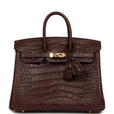 Hermes Birkin 25 Havane Matte Alligator Gold Hardware - Thumbnail View 1