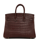 Hermes Birkin 25 Havane Matte Alligator Gold Hardware - Thumbnail View 4
