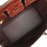 Hermes Birkin 25 Havane Matte Alligator Gold Hardware - Thumbnail View 8