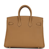 Hermes Birkin 25 Biscuit Togo Gold Hardware - Thumbnail View 4