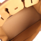Hermes Birkin 25 Biscuit Togo Gold Hardware - Thumbnail View 8