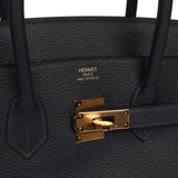 Hermes Birkin 35 Bleu Nuit Togo Gold Hardware - Thumbnail View 7