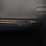 Hermes Birkin 35 Bleu Nuit Togo Gold Hardware - Thumbnail View 9